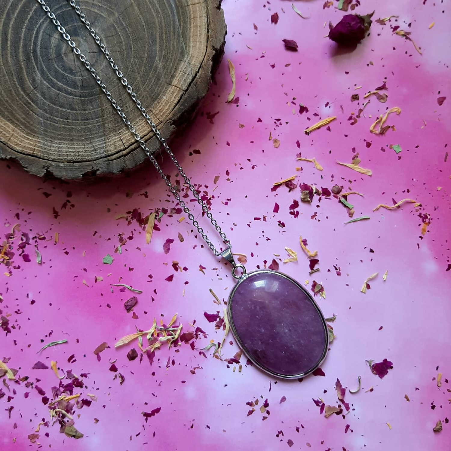 Colgante grande de Amatista