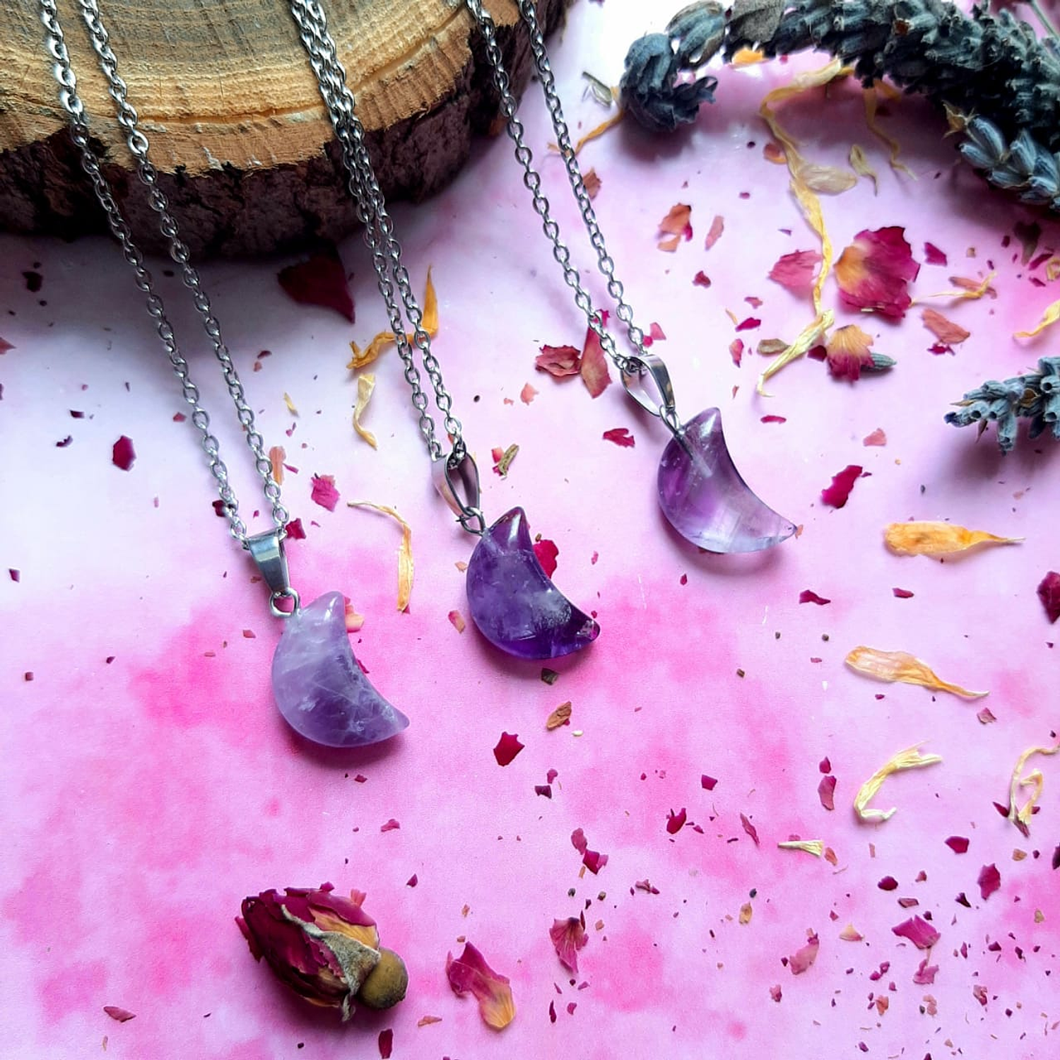 Colgante Lunas de Amatista