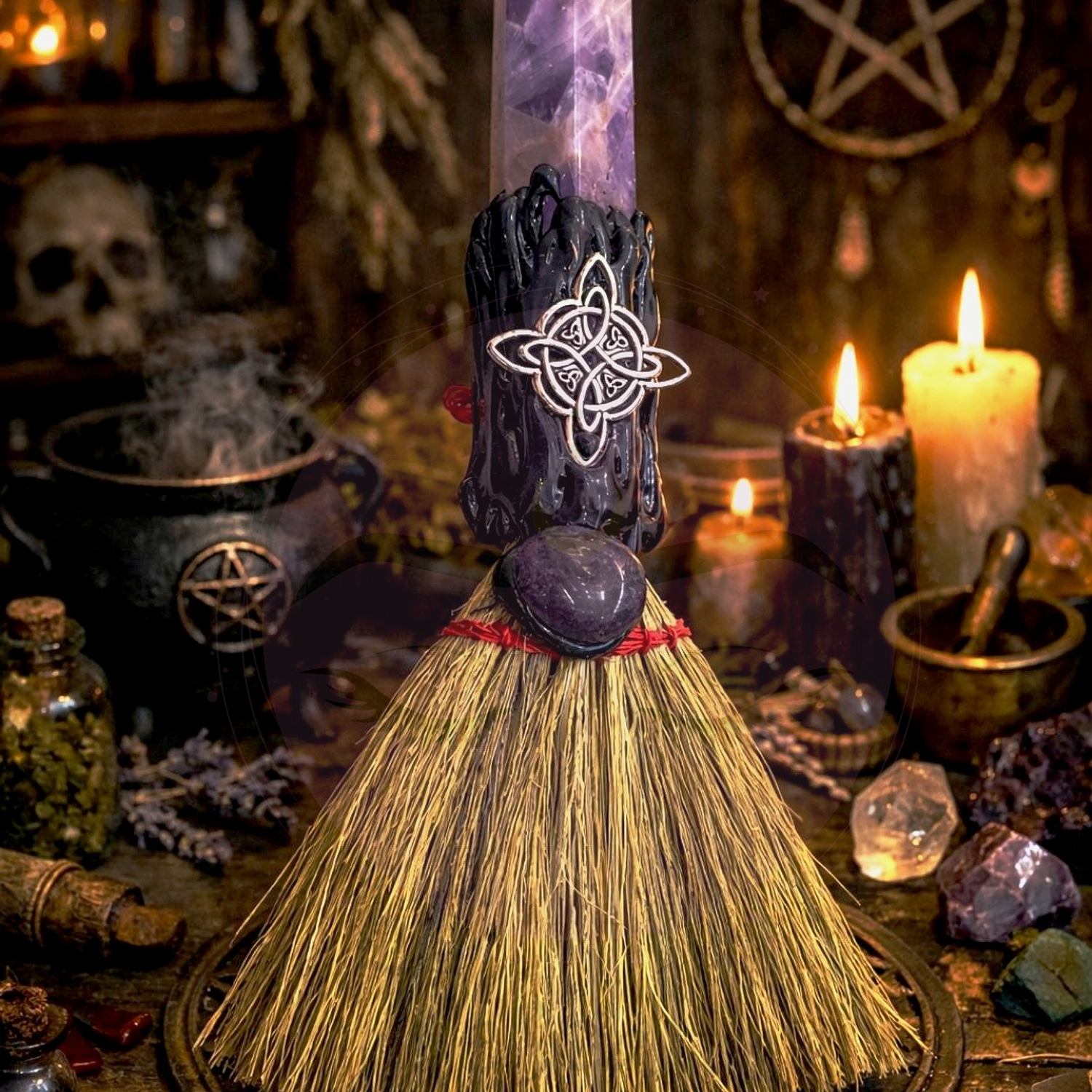 Escoba Mágica con Obelisco  3