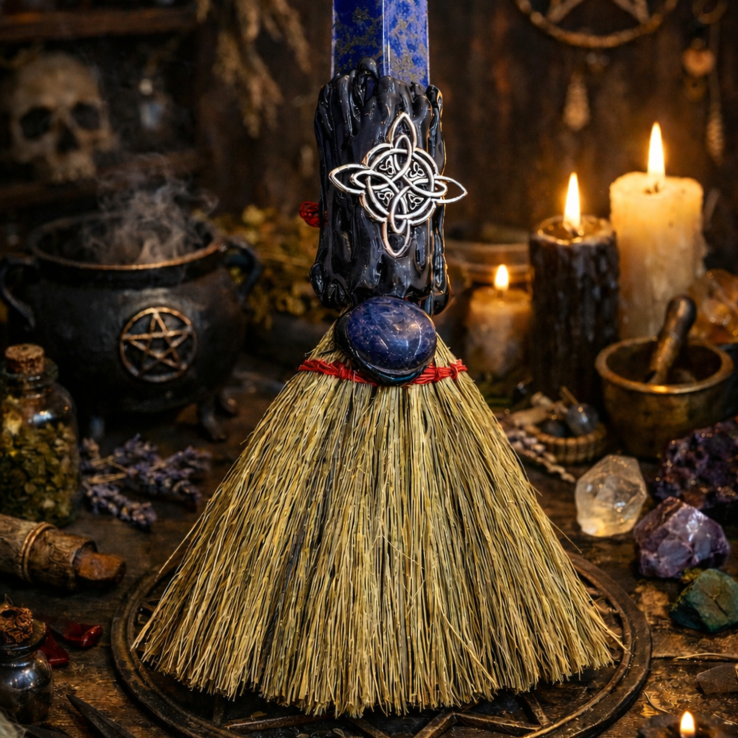 Escoba Mágica con Obelisco  1