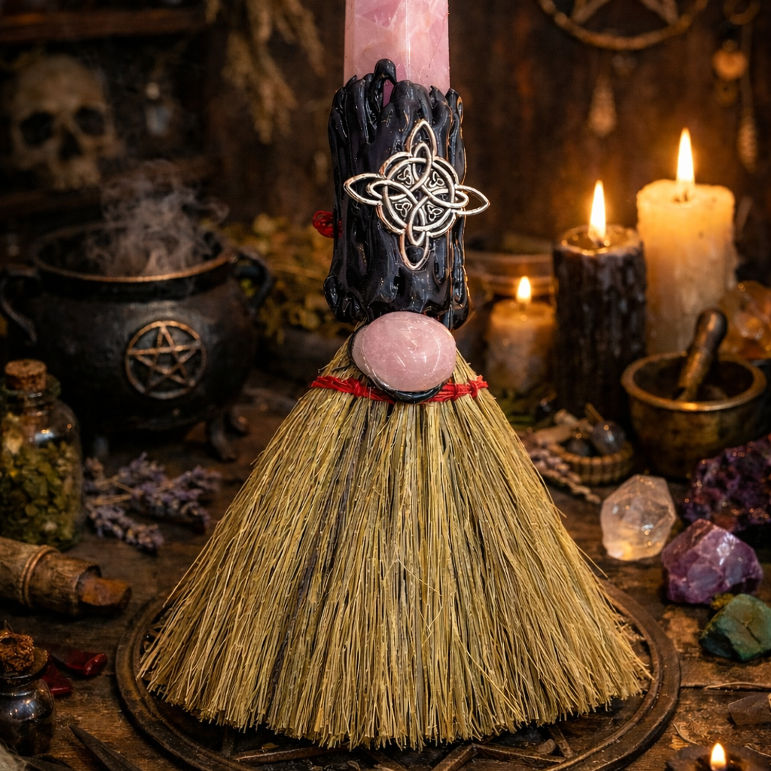 Escoba Mágica con Obelisco  5