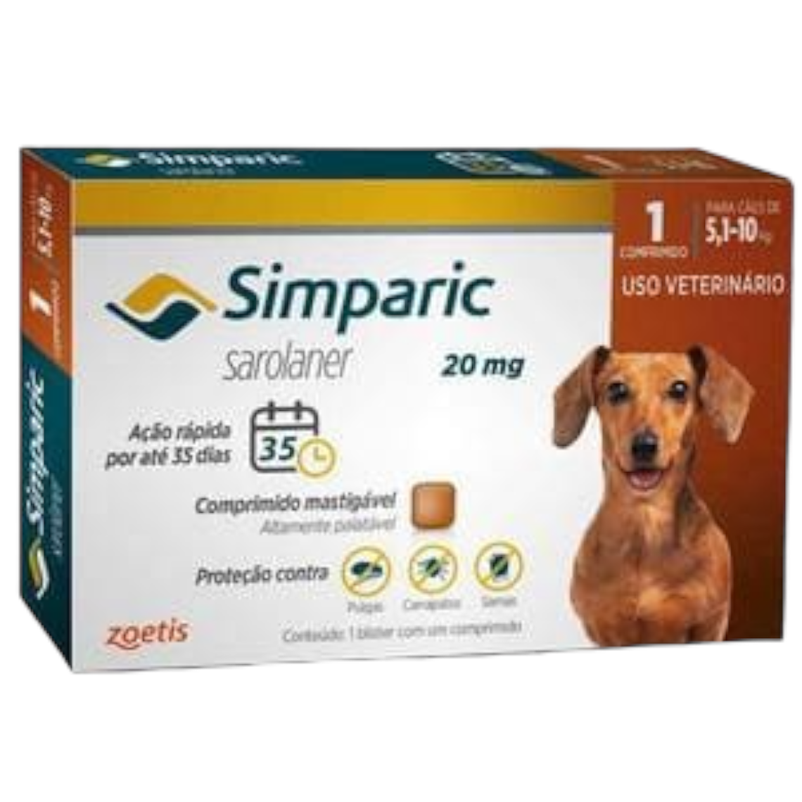 Simparica 1 comprimido 5 a 10 kilos perros 1