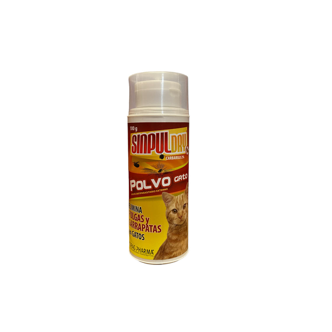 Polvo antiparasitario pulgas y garrapatas gatos 300 gr Simpul 1