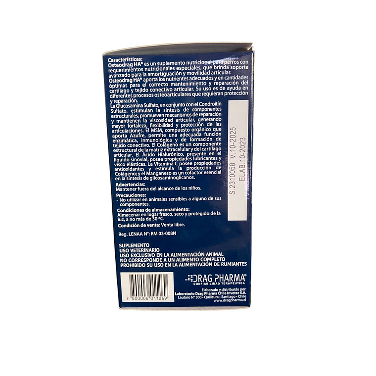 Suplemento alimenticios HA 30 comprimidos Osteodrag 7