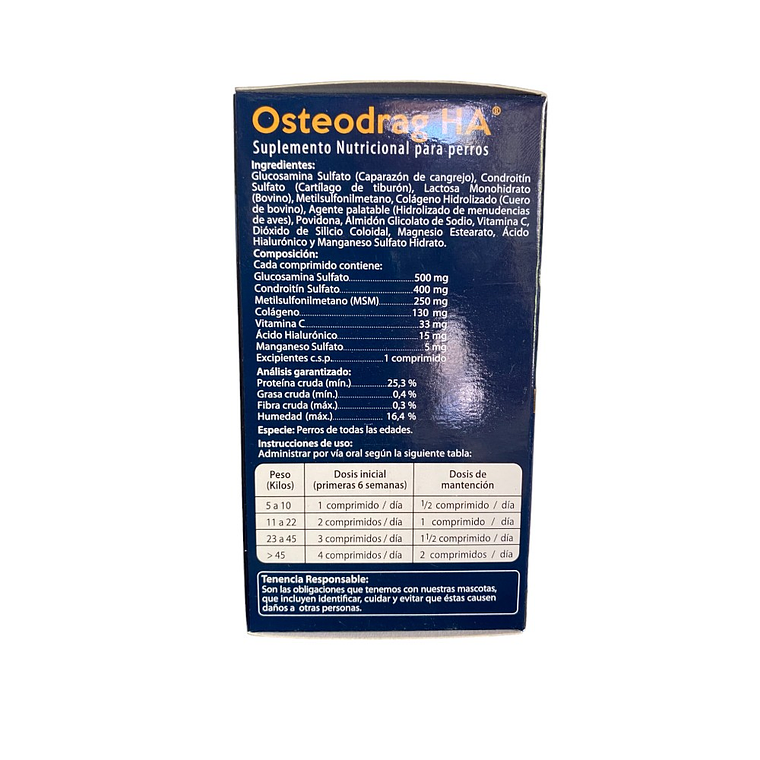 Suplemento alimenticios HA 30 comprimidos Osteodrag 8