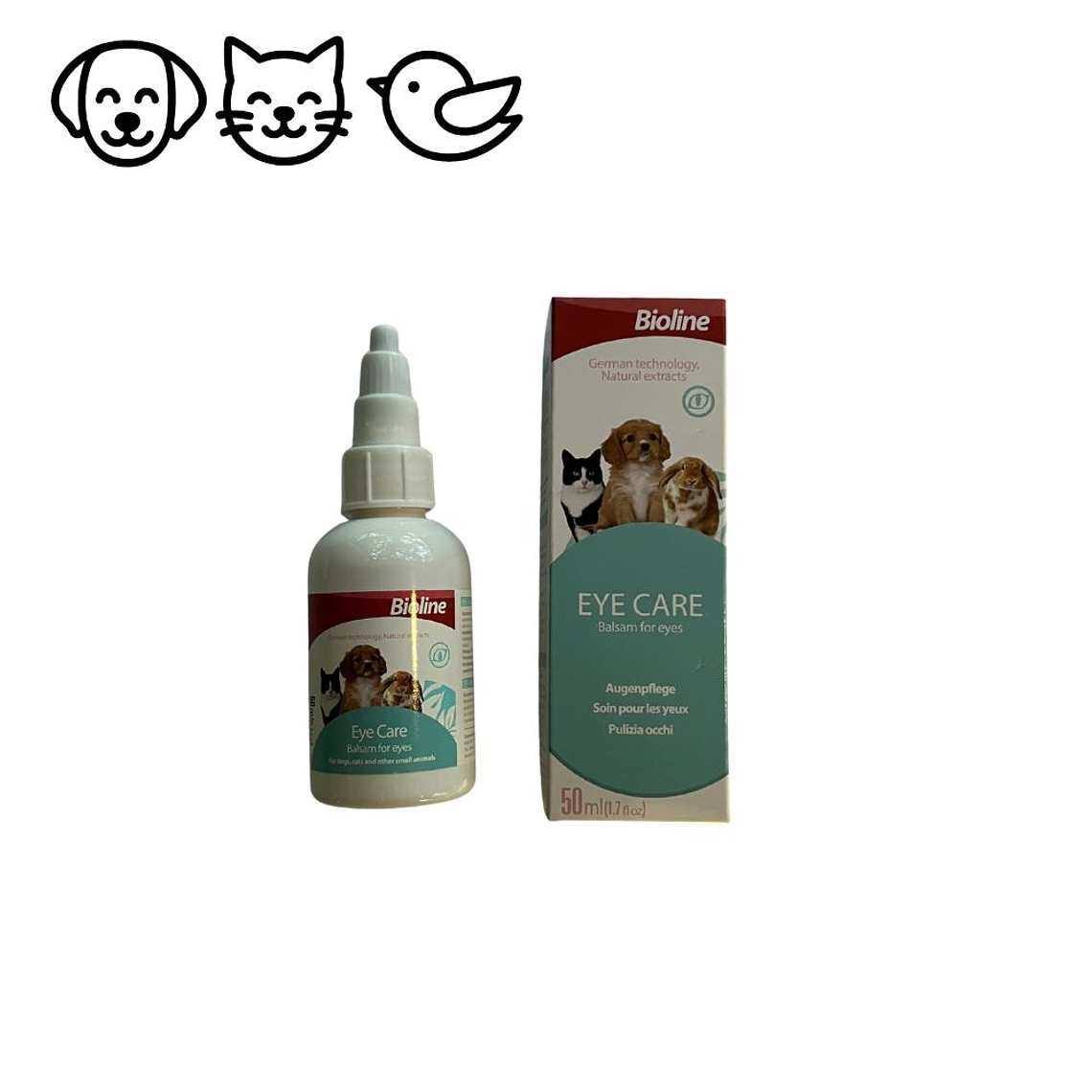 Bálsamo para ojos para mascotas Bioline 1
