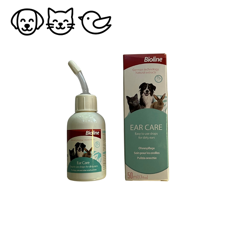 Cuidado del los Oídos para mascotas Bioline 1