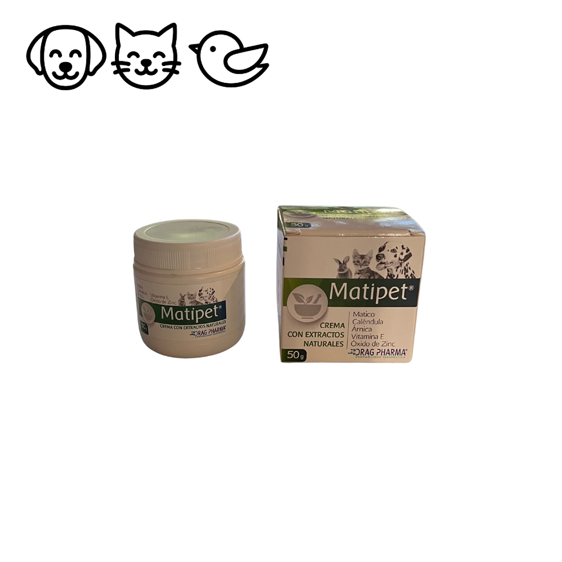 Pomada de matico para mascotas 50 gr Matipet 1