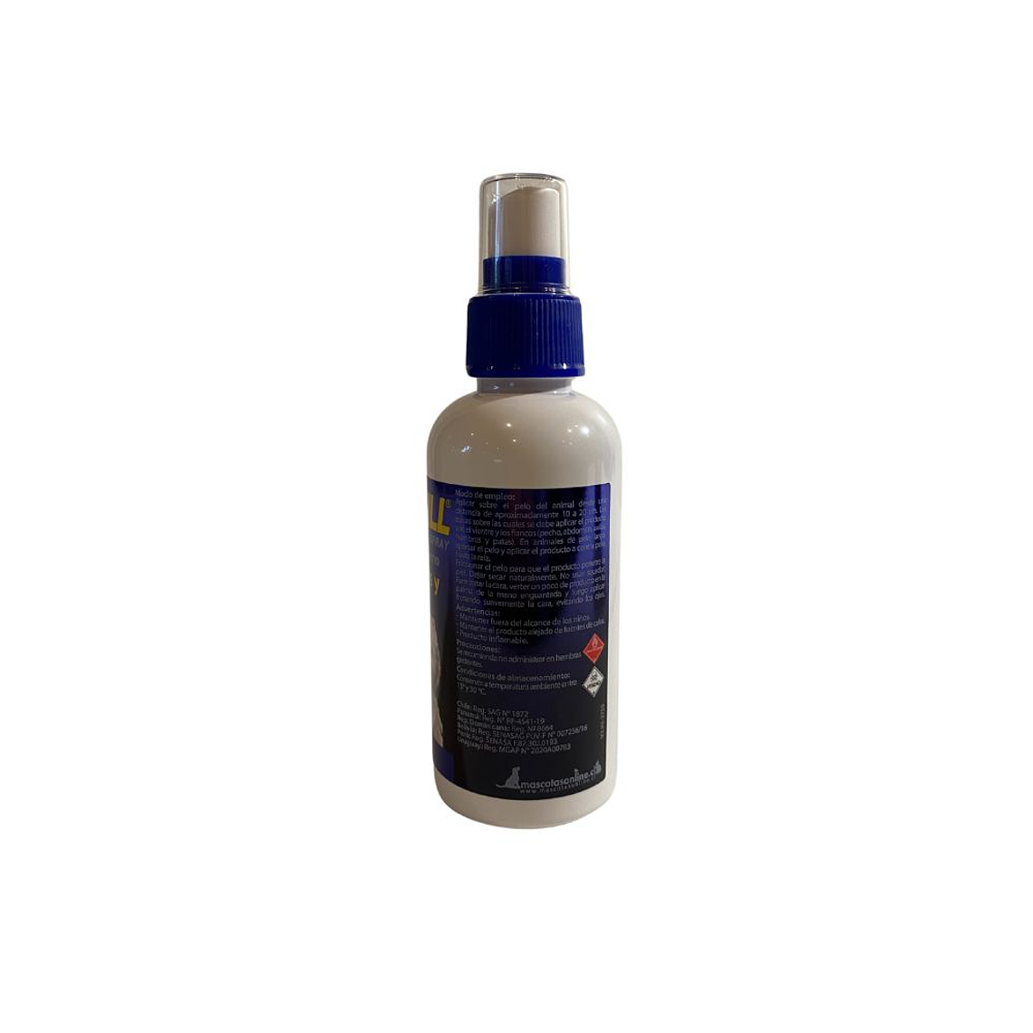 Spray antipulgas y garrapatas para mascotas 100 ml Fiprokil 4