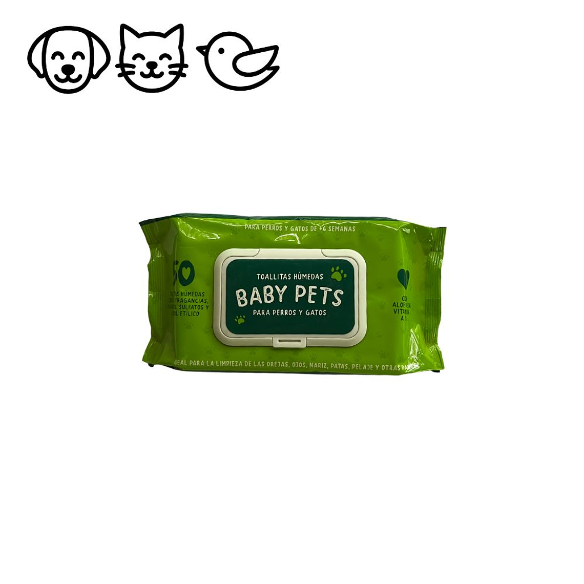 Toallitas húmedas para mascotas 50 unidades 1
