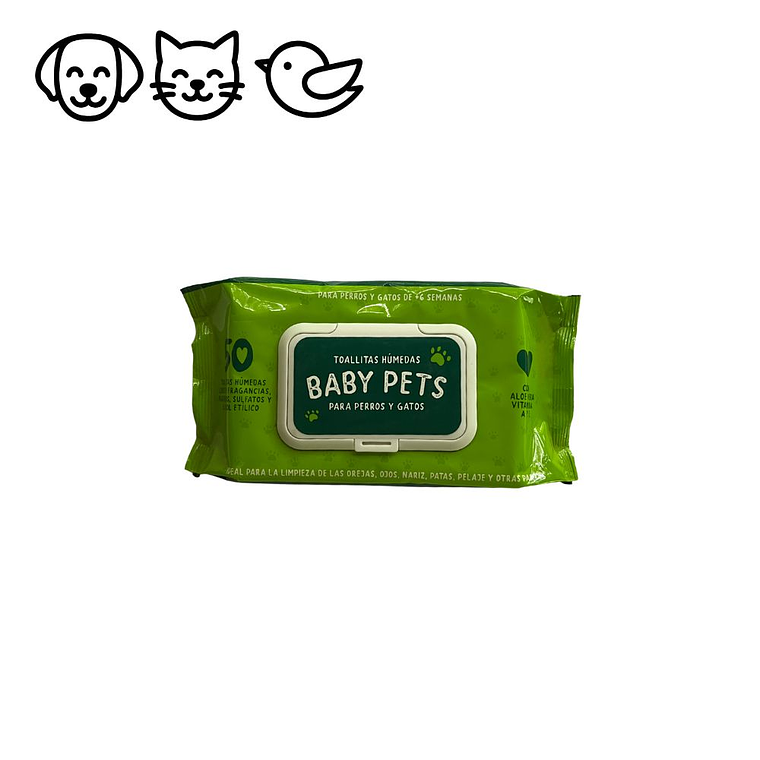 Toallitas húmedas para mascotas 50 unidades 1