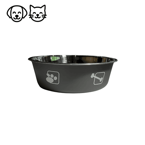 Plato de acero inoxidable Milo 17 cm