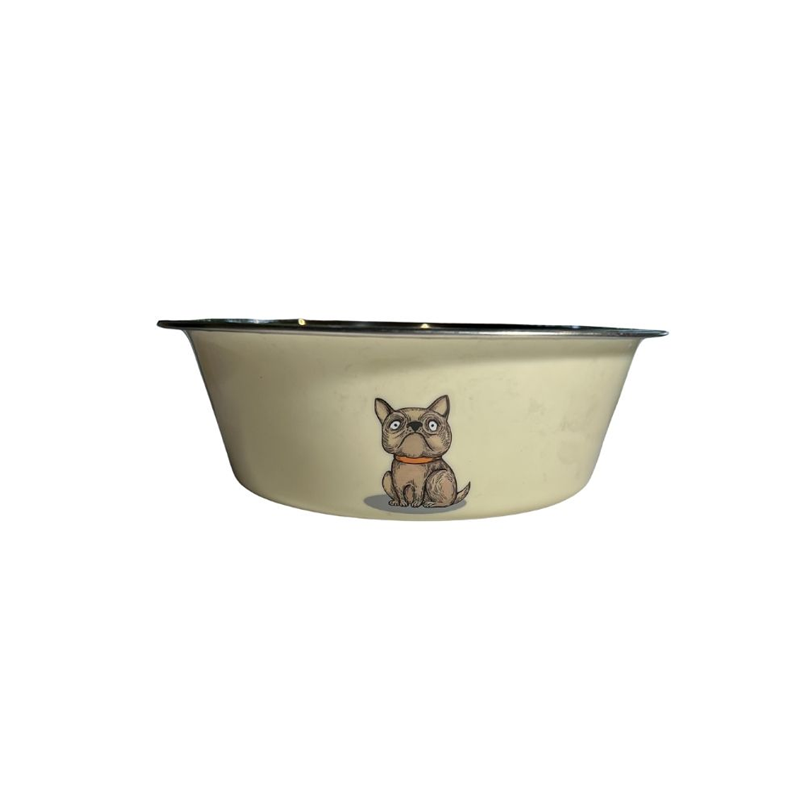 Plato de acero inoxidable perritos 15 cm 5