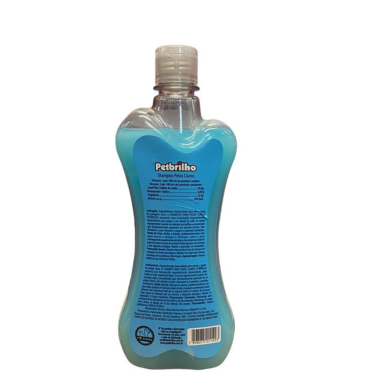 Shampoo pelos claros 500 ml Petbrilho 2