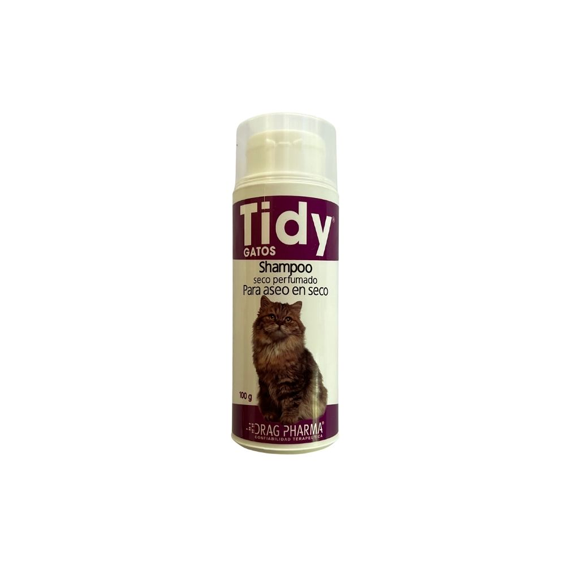 Shampoo seco perfumado gato 100 gr Tidy 1