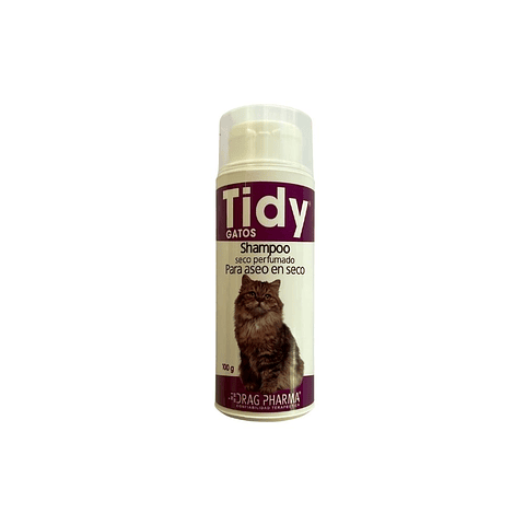 Shampoo seco perfumado gato 100 gr Tidy