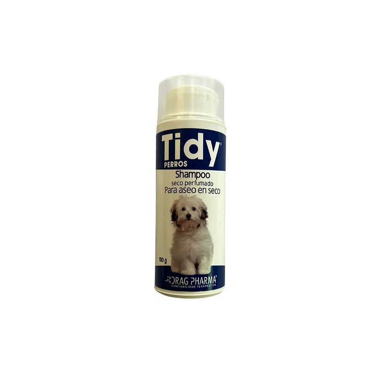 Shampoo polvo perfumado perro 100 gr Tidy 1