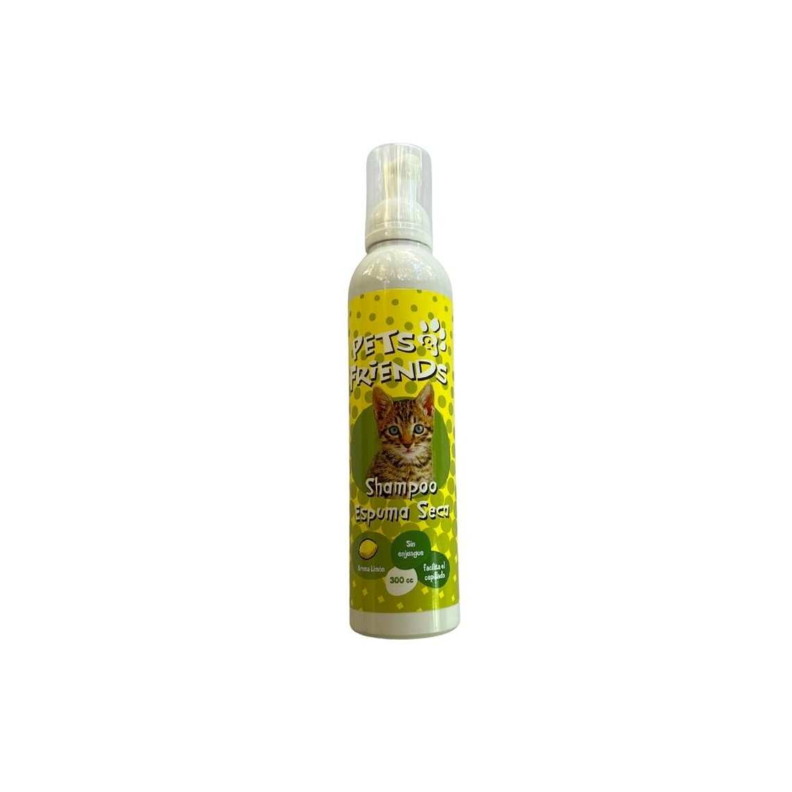 Shampoo espuma seca gatos 300 cc 1