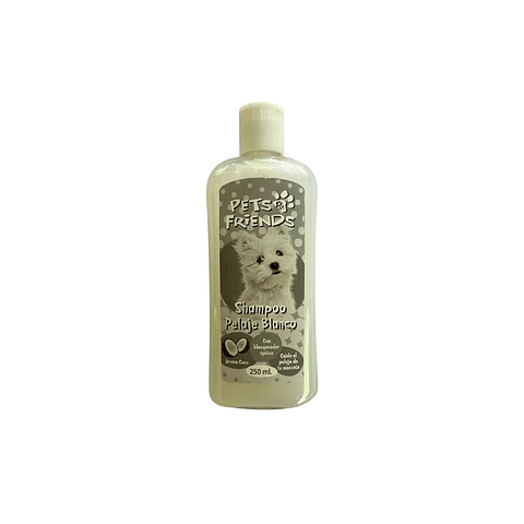 Shampoo pelaje blanco coco 250 ml Pets&Friends