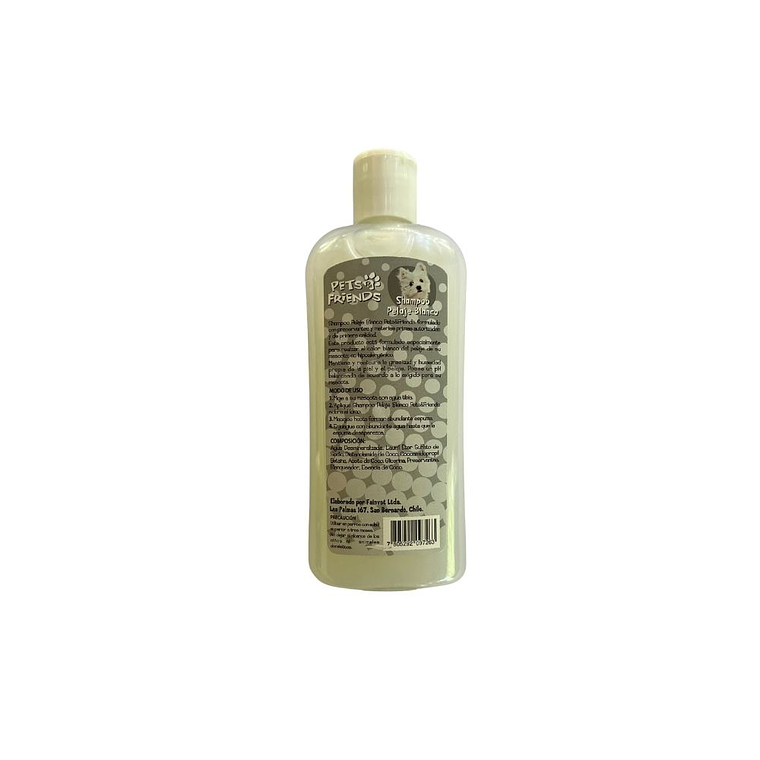 Shampoo pelaje blanco coco 250 ml Pets&Friends 2