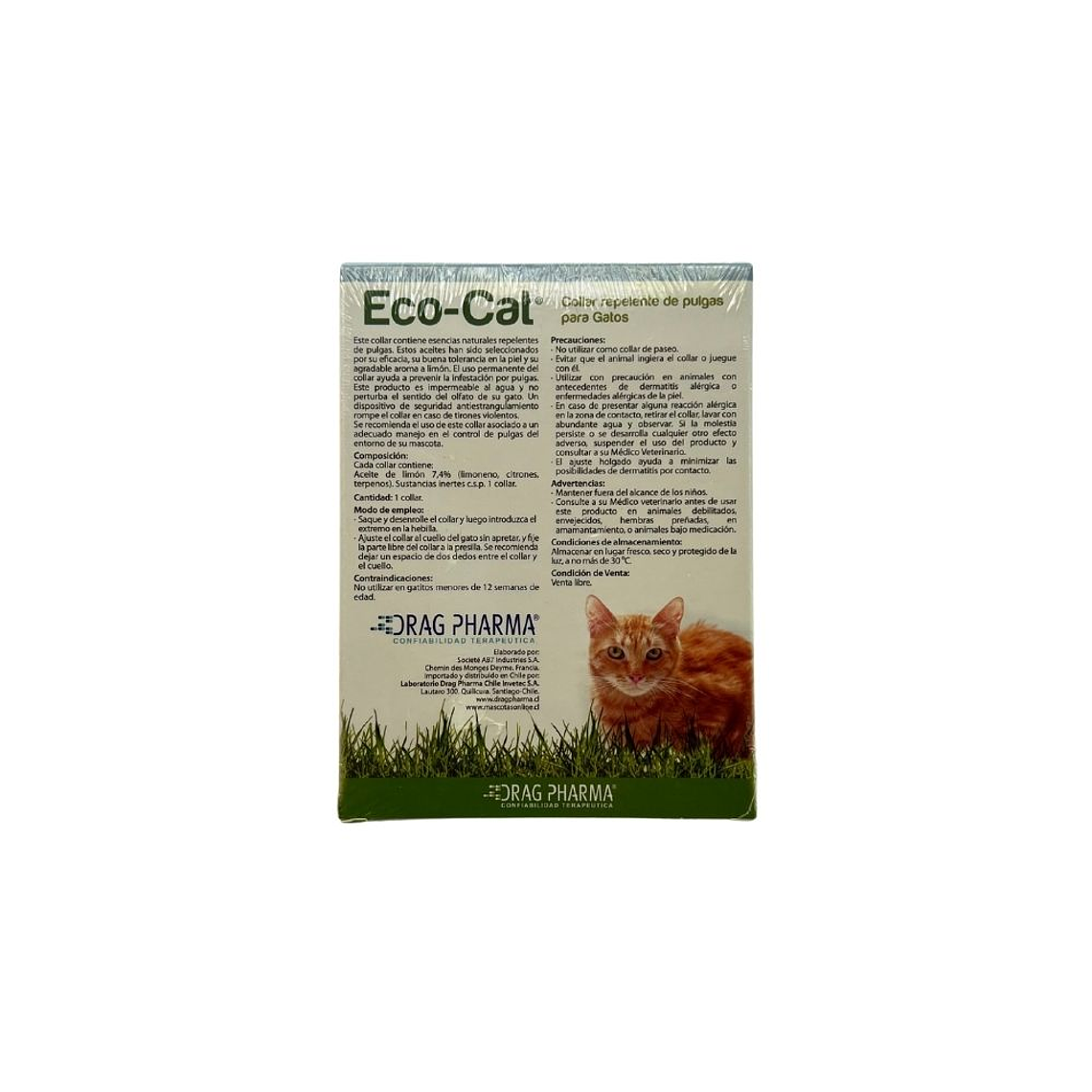 Collar natural pulgas y garrapatas gato Eco-cat 2
