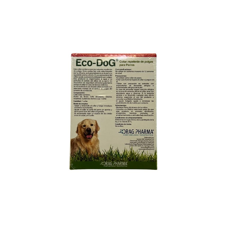 Collar natural pulgas y garrapatas perro Eco-dog 2