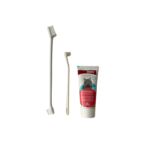 Set Cepillo y pasta dental para gatos