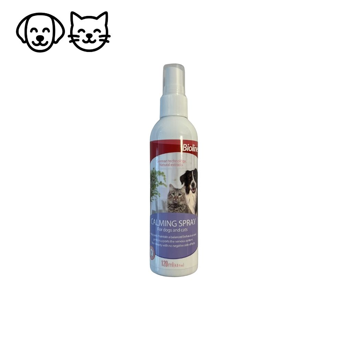 Spray Calmante para mascotas 120 ml Bioline 1