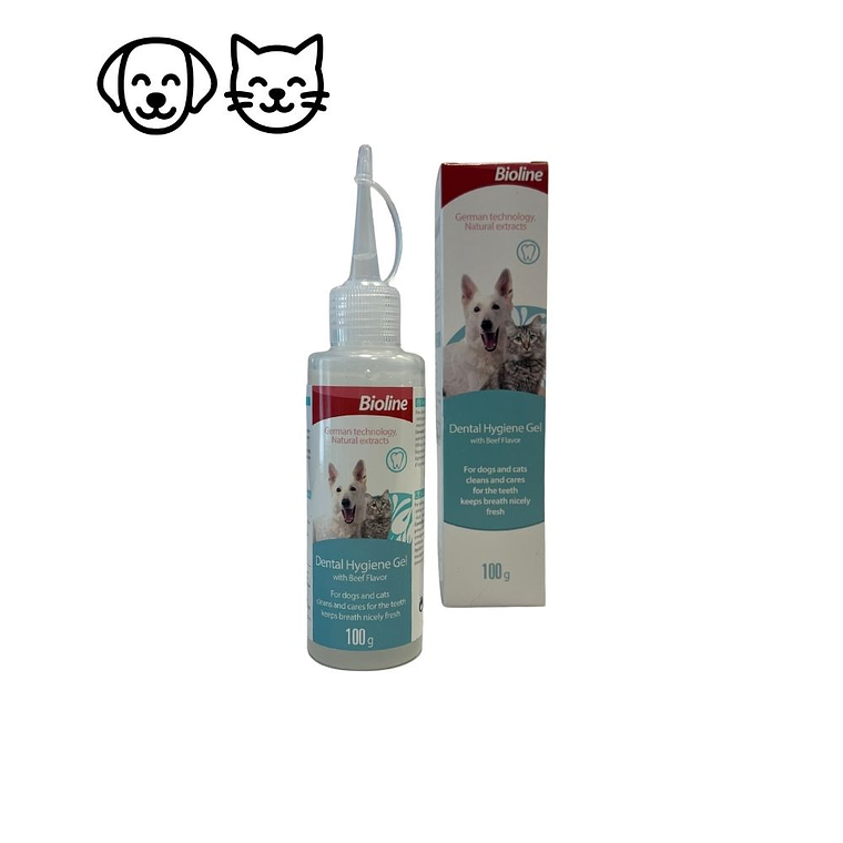 Gel de higiene dental 100 gr para perros y gatos Bioline 1