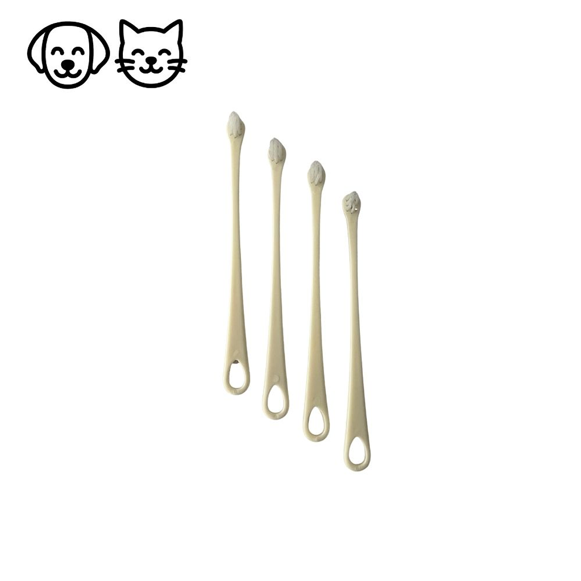 Cepillo de dientes 4 unidades para mascotas Bioline 1