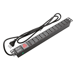 PDU 12 salidas 10A 220V con interruptor 3m