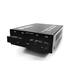 Media Converter 1G Fibra Óptica SM 1310nm 20km a MM 850nm 500m