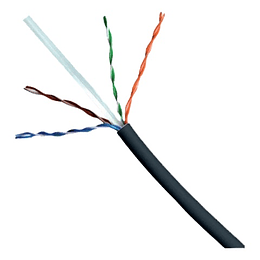 Cable UTP 4 Pares CAT.6 Exterior Negro Unif. (305)