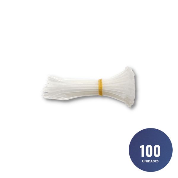 Amarras Plásticas 100*2.5mm Blancas 1