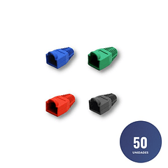 Capuchón para Rj 45 Color: Gris / Negro / Verde / Rojo / Azul