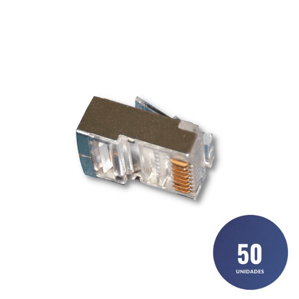 Conector RJ 45 FTP Cat.5E 3 contactos (1 pza) 1