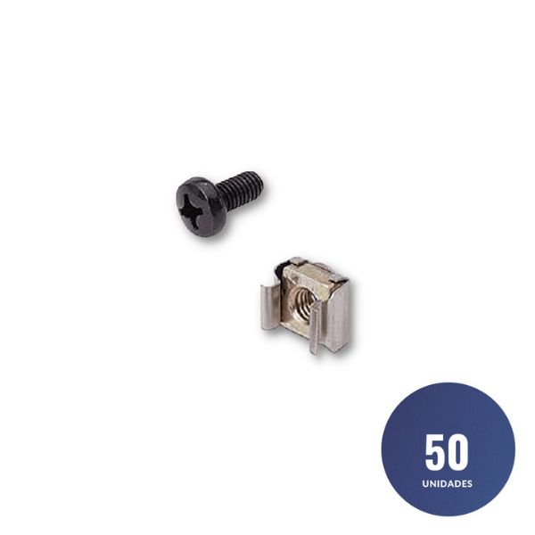 Set Tuerca Enjaulada y Perno M-6 (50) 1