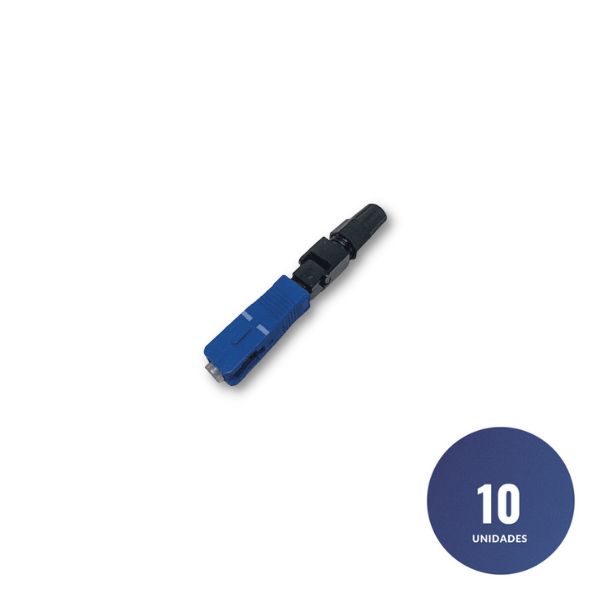 Conector rápido Monomodo  SC/UPC AZUL (10 unidades) 1