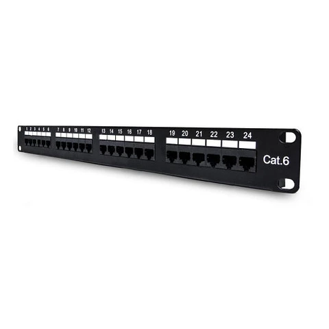 Patch panel Cat 6 24 puertos para rack 19"
