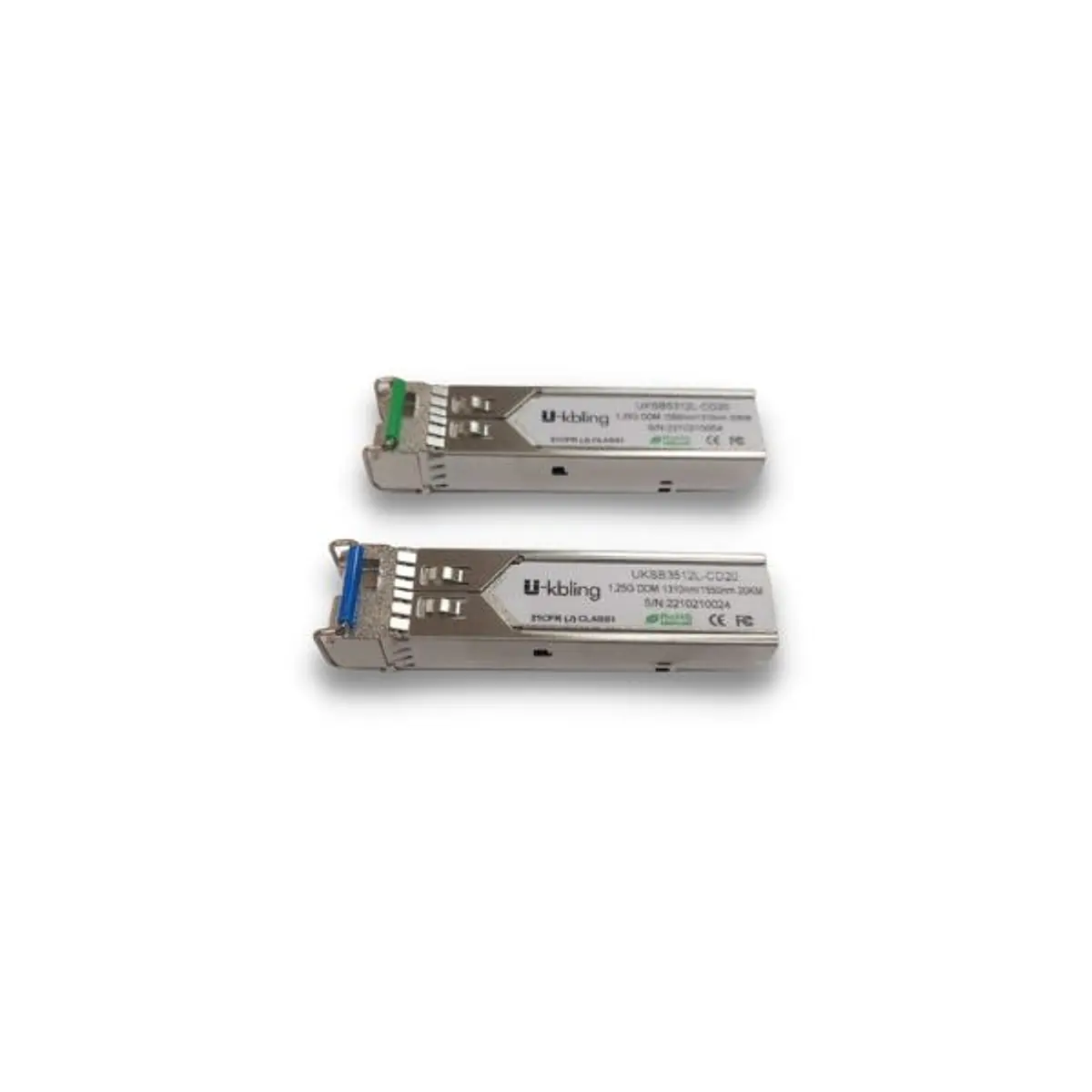 Foto de Módulo SFP U-Kbling 1,25 Gbps BiDi Monomodo 1310/1550 nm 20 km (Par)