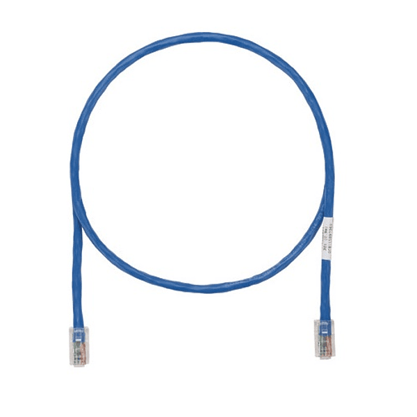 Cable de Red Categoría 5E 0,90 m Azul - Blanco 1