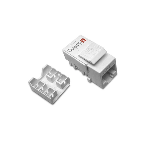 Módulo RJ45 Cat 6 keystone 90° blanco (conector hembra)