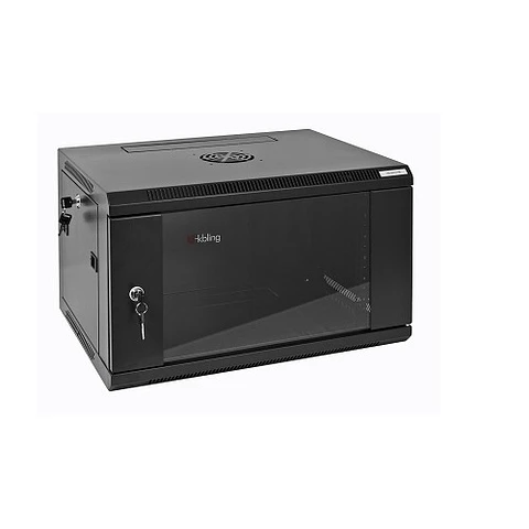 Gabinete rack mural 19" 06Ux600x450mm - armado