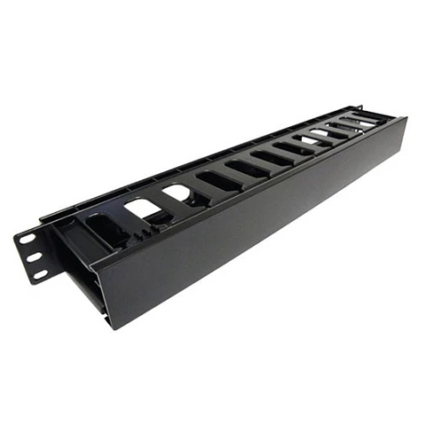 Ordenador de cables 19" 1U plástico 12 bloques