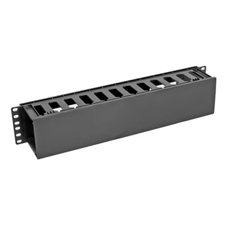 Ordenador de cables 19" 2U plástico 12 bloques