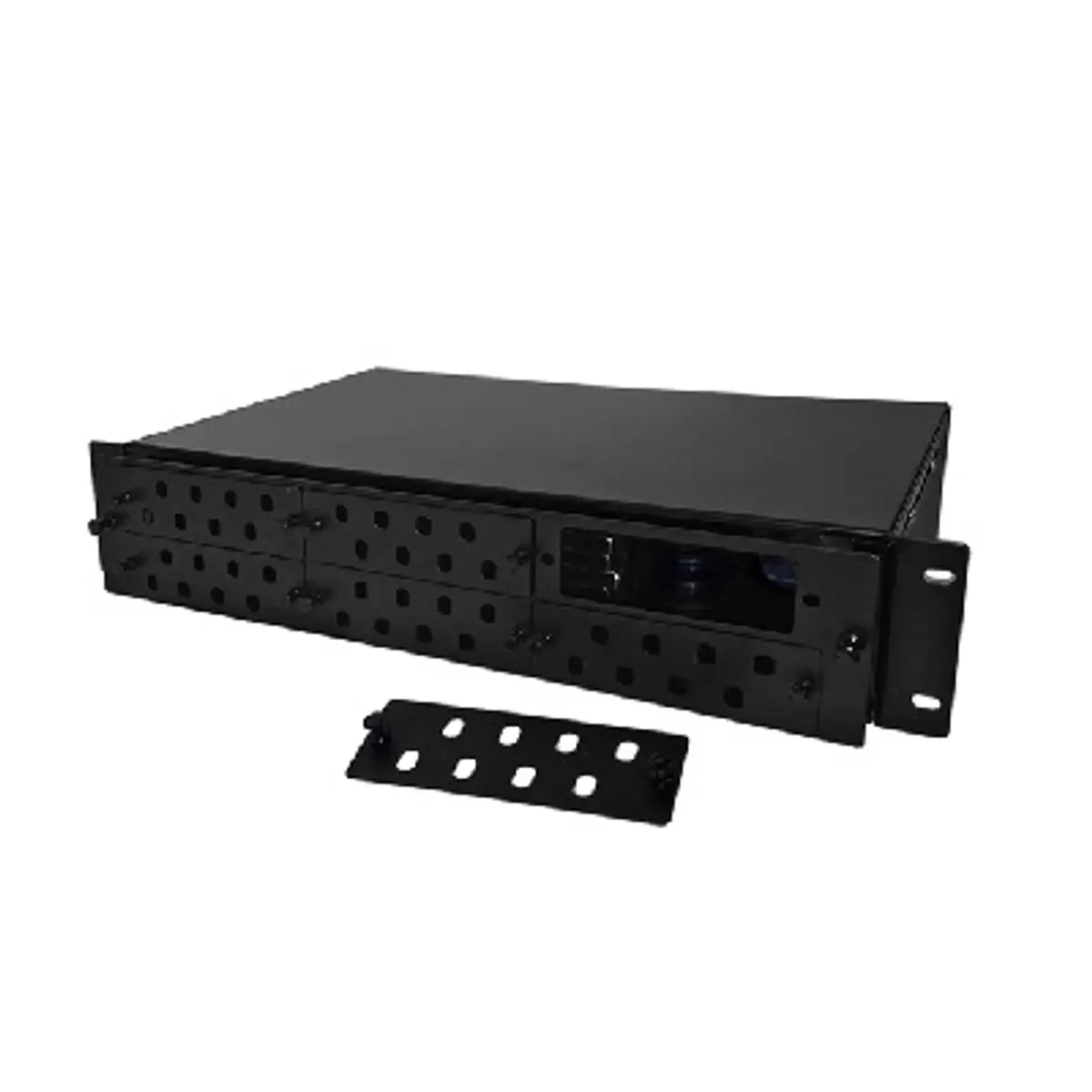 Foto de Bandeja de fibra óptica 19" FDF 48 posiciones desplazable ST/FC