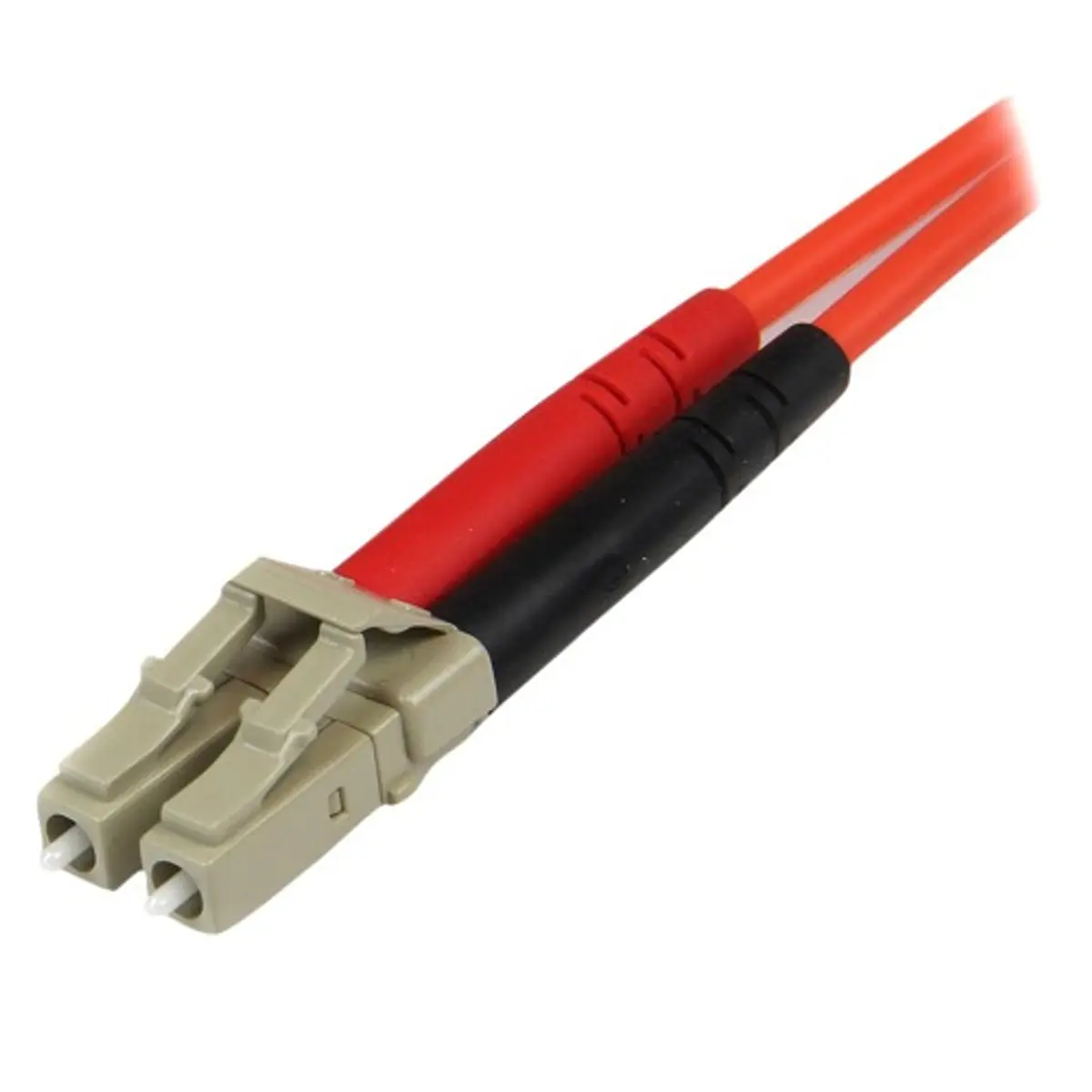 Foto de Conector fibra óptica multimodo LC duplex beige