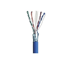 Cable de Red  F/UTP ECO 4 Pares CAT 6A Unifilar Azul LSZH