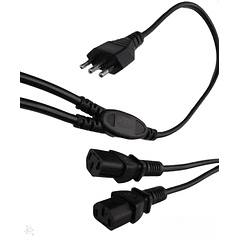 Cable Poder Y Splitter 2xC13/Plug L - 1.90 mt.
