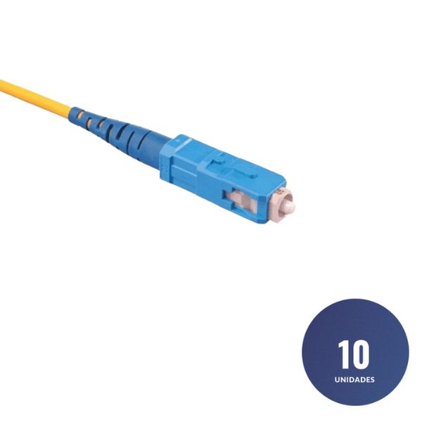 Conector Fibra Óptica Monomodo SC Pulido UPC Azul 1
